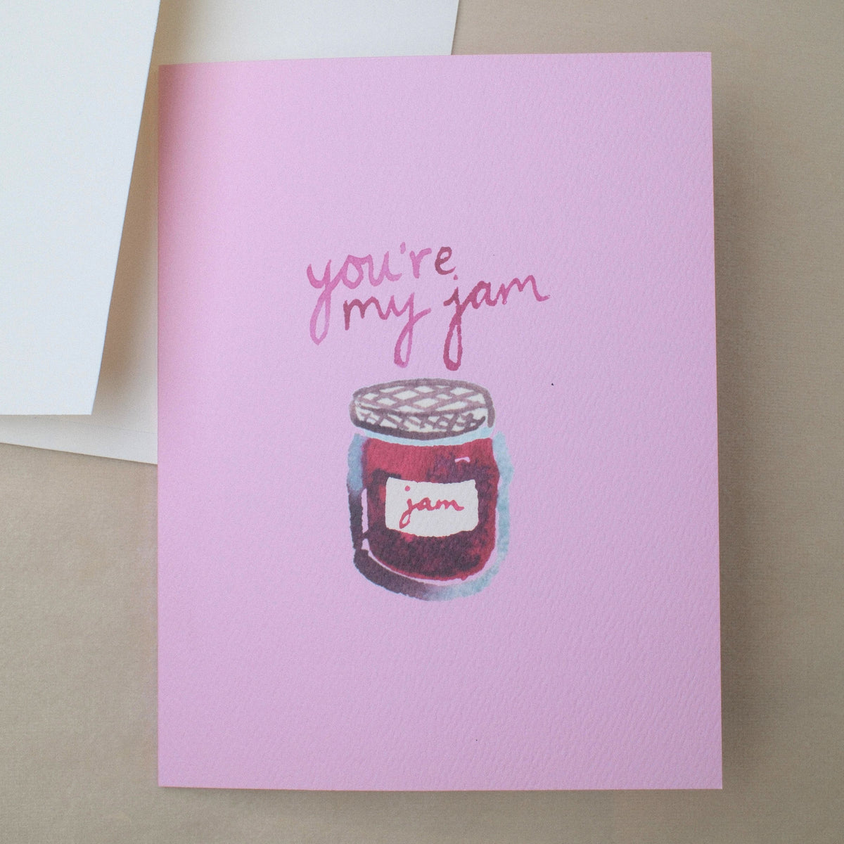 "you're my jam" Jelly Jar Icon Greeting Card