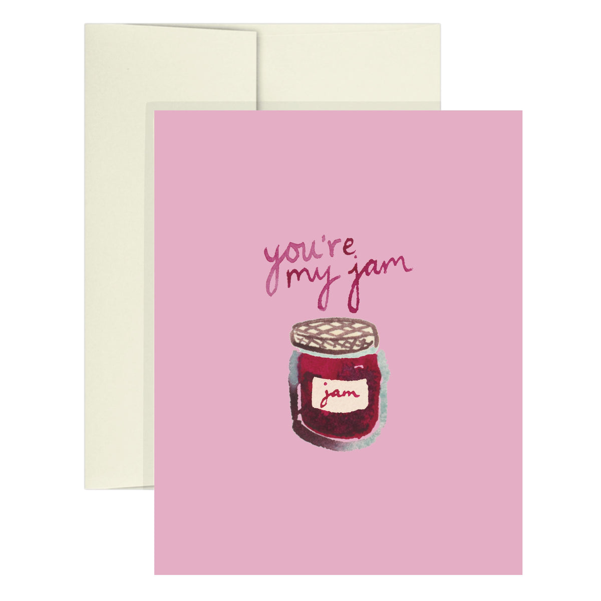 "you're my jam" Jelly Jar Icon Greeting Card