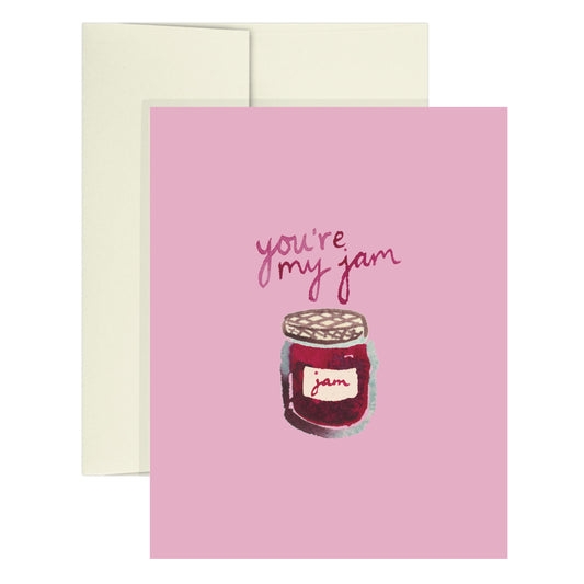 "you're my jam" Jelly Jar Icon Greeting Card