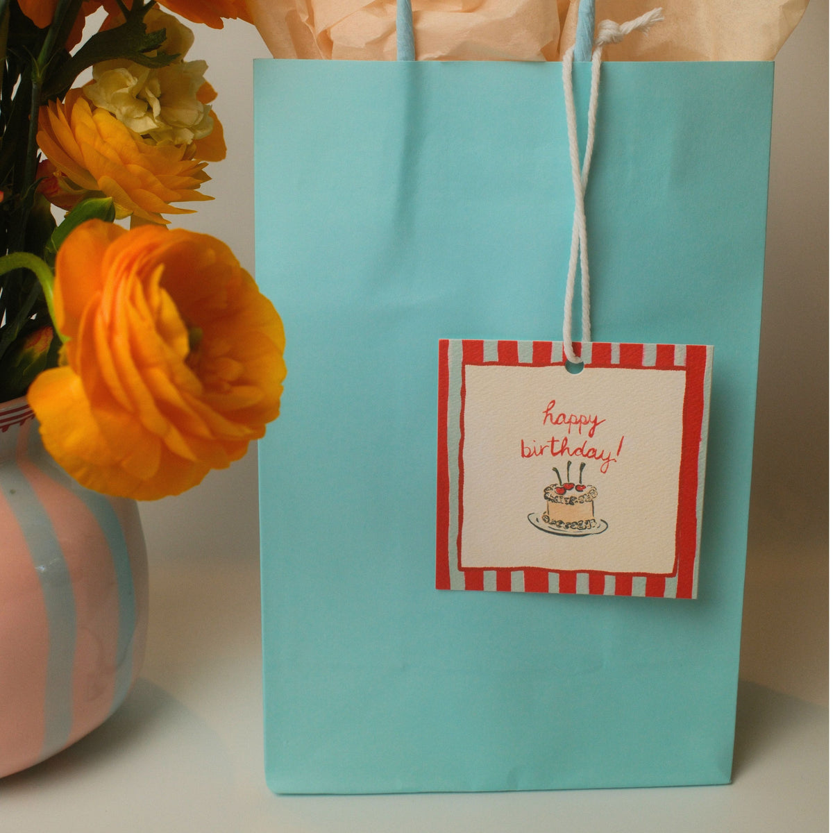 "happy birthday!" Gift Tag Set of 6
