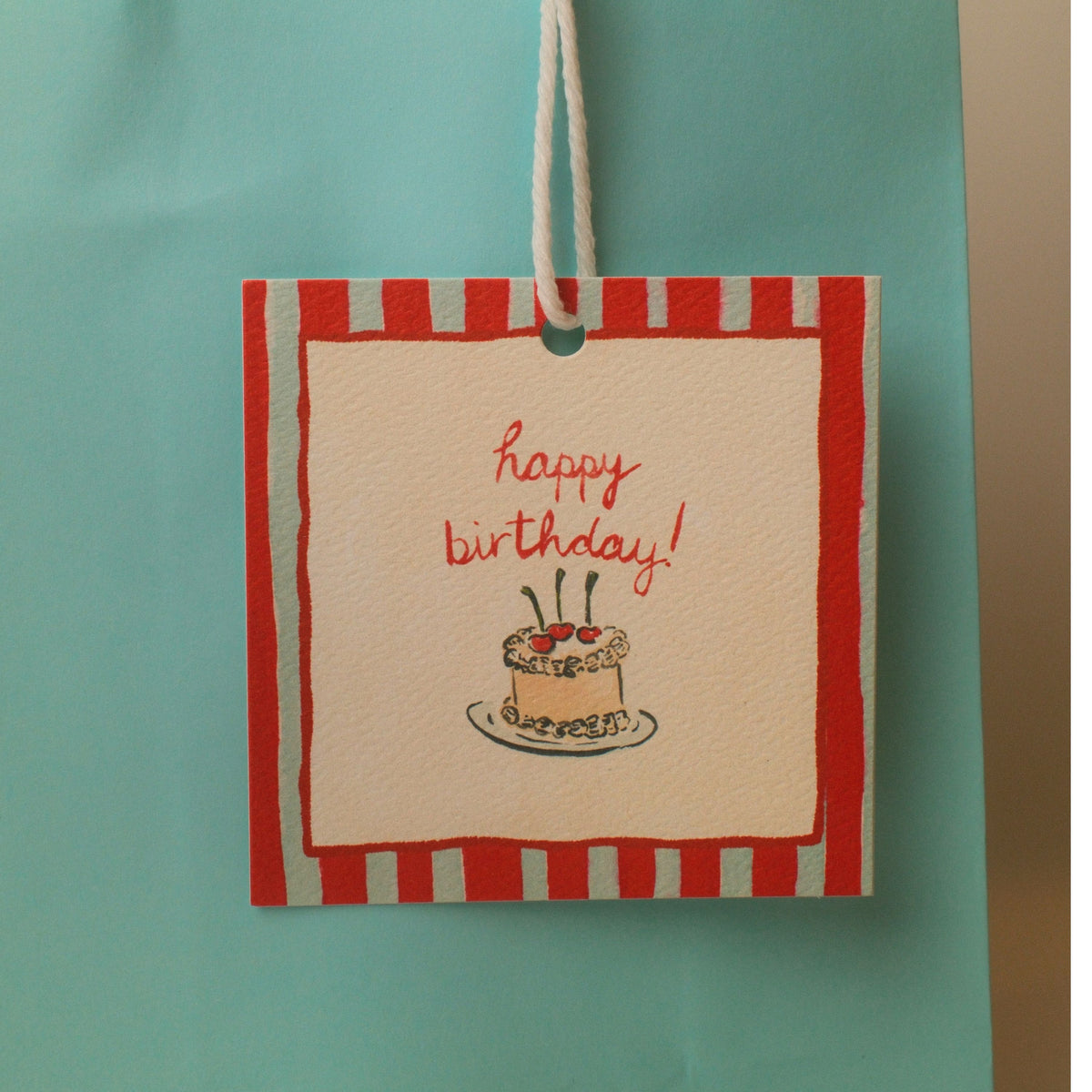 "happy birthday!" Gift Tag Set of 6