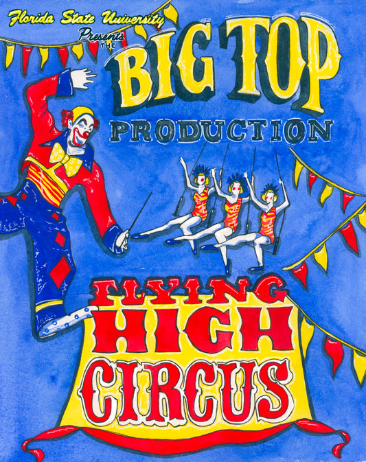 FSU Flying High Circus Poster Print