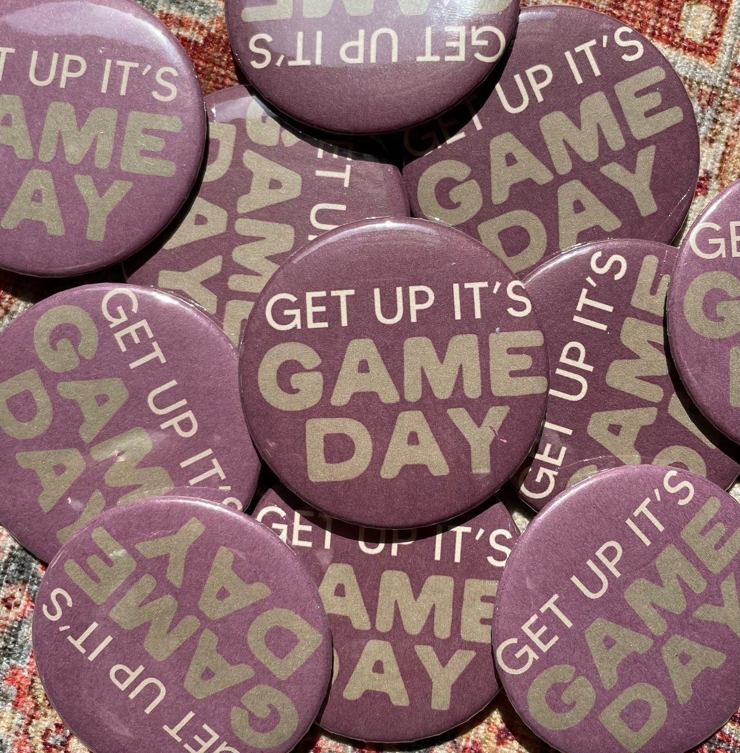 "get up it’s GAME DAY" button