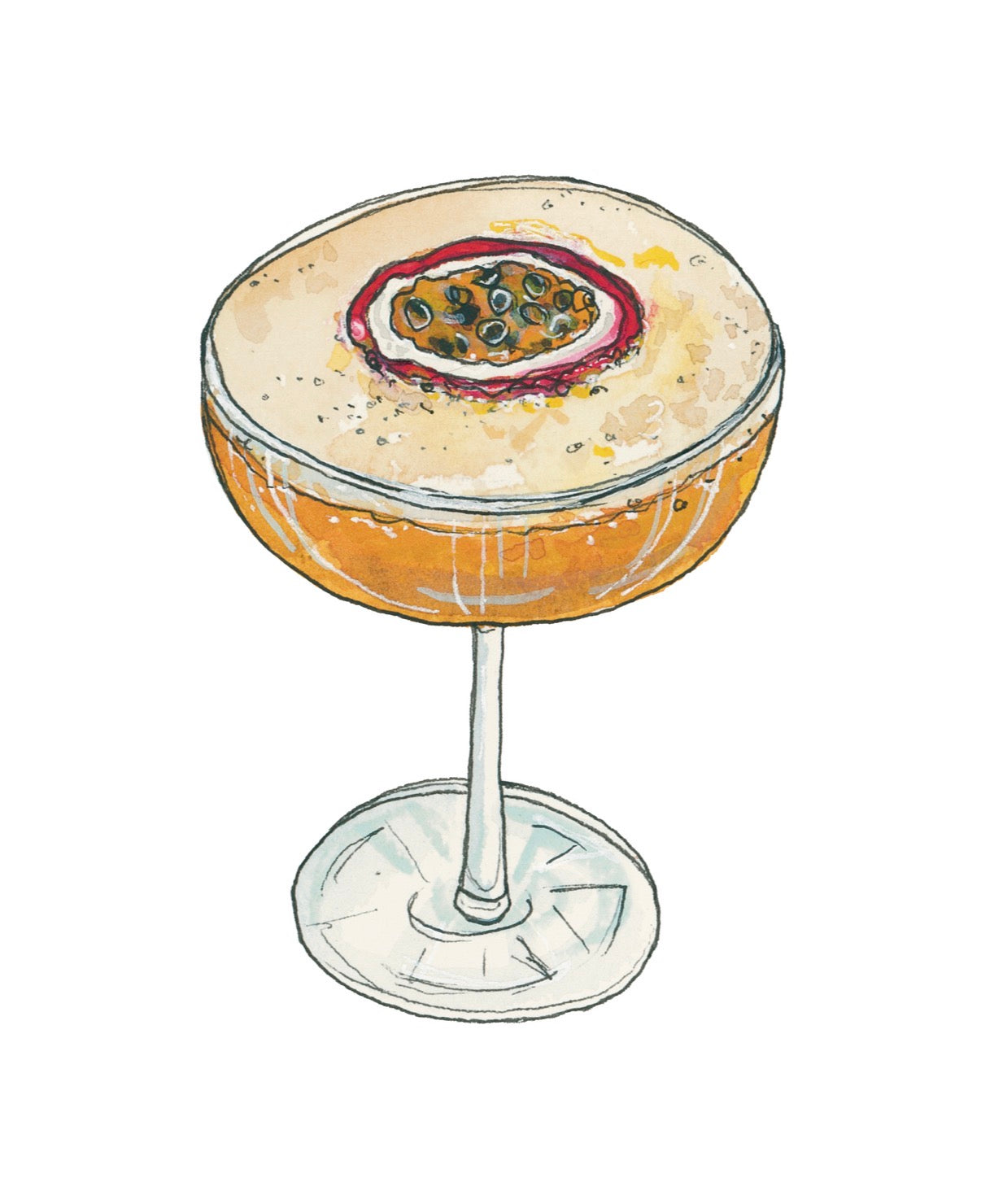 Pornstar Martini Cocktail Art Print