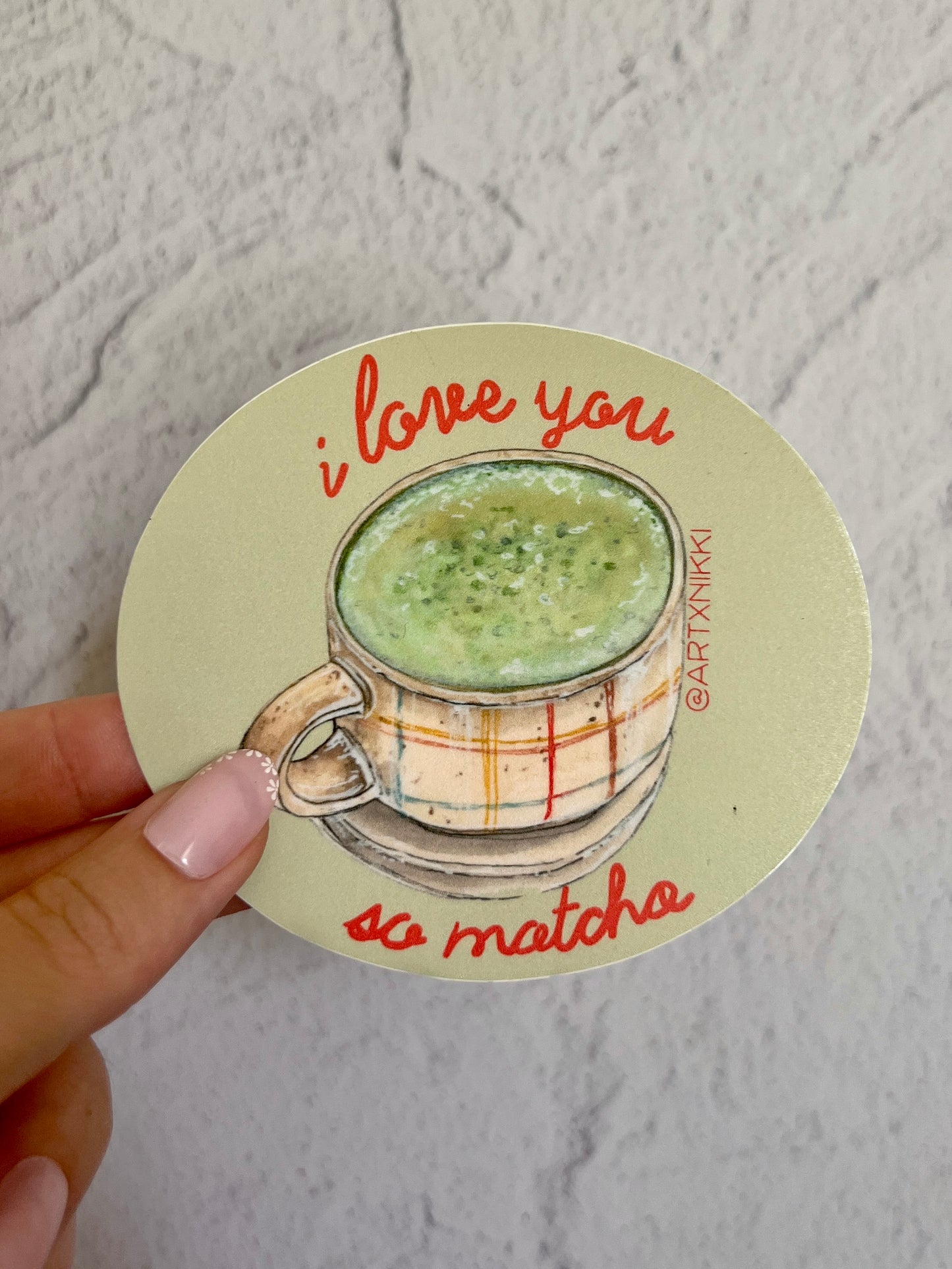 Matcha "I love you so matcha" Sticker