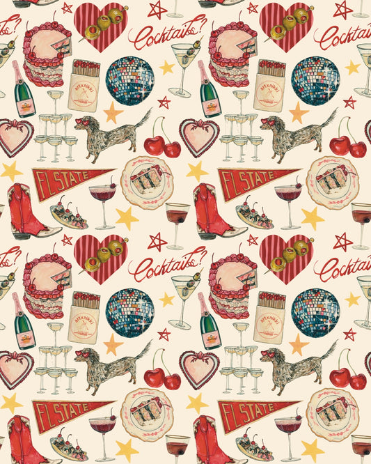 AXN Cheers! Pattern Art Print