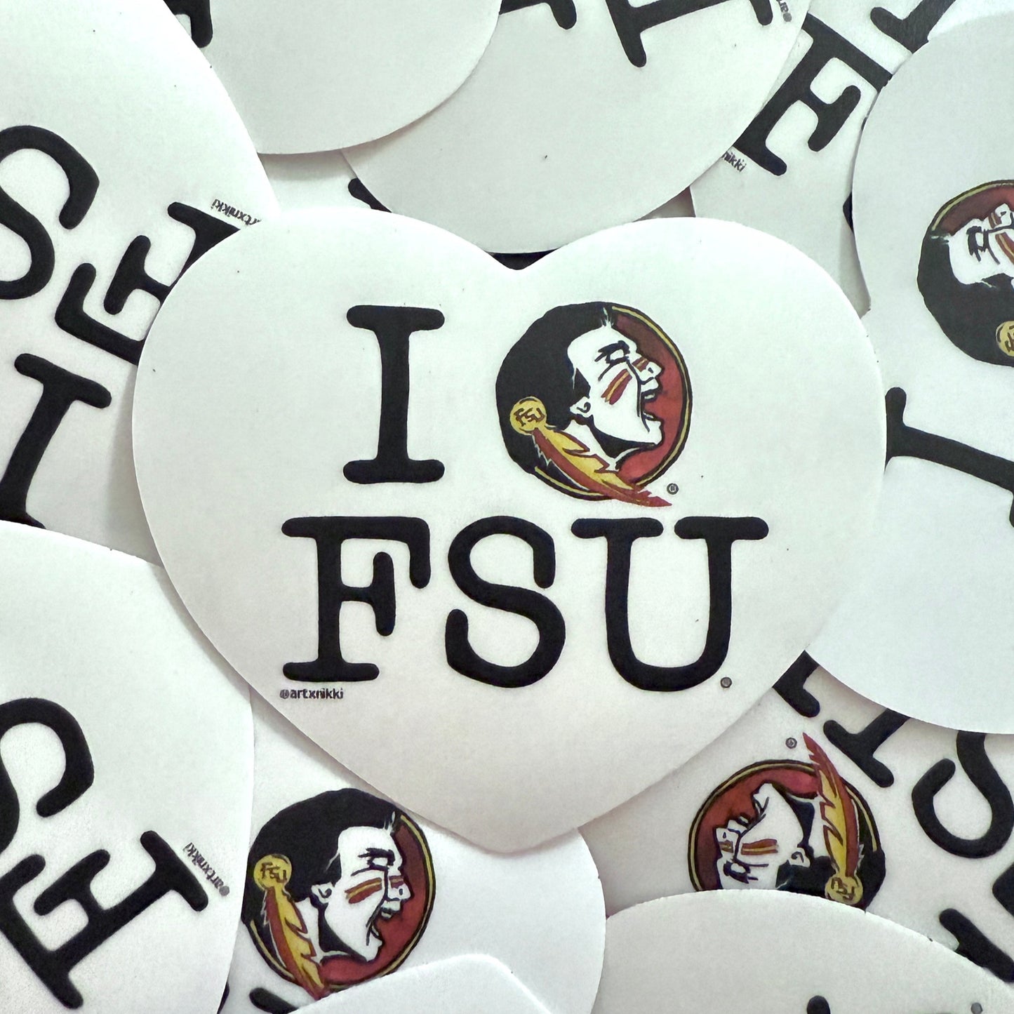I Heart FSU Sticker
