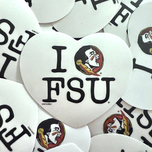 I Heart FSU Sticker