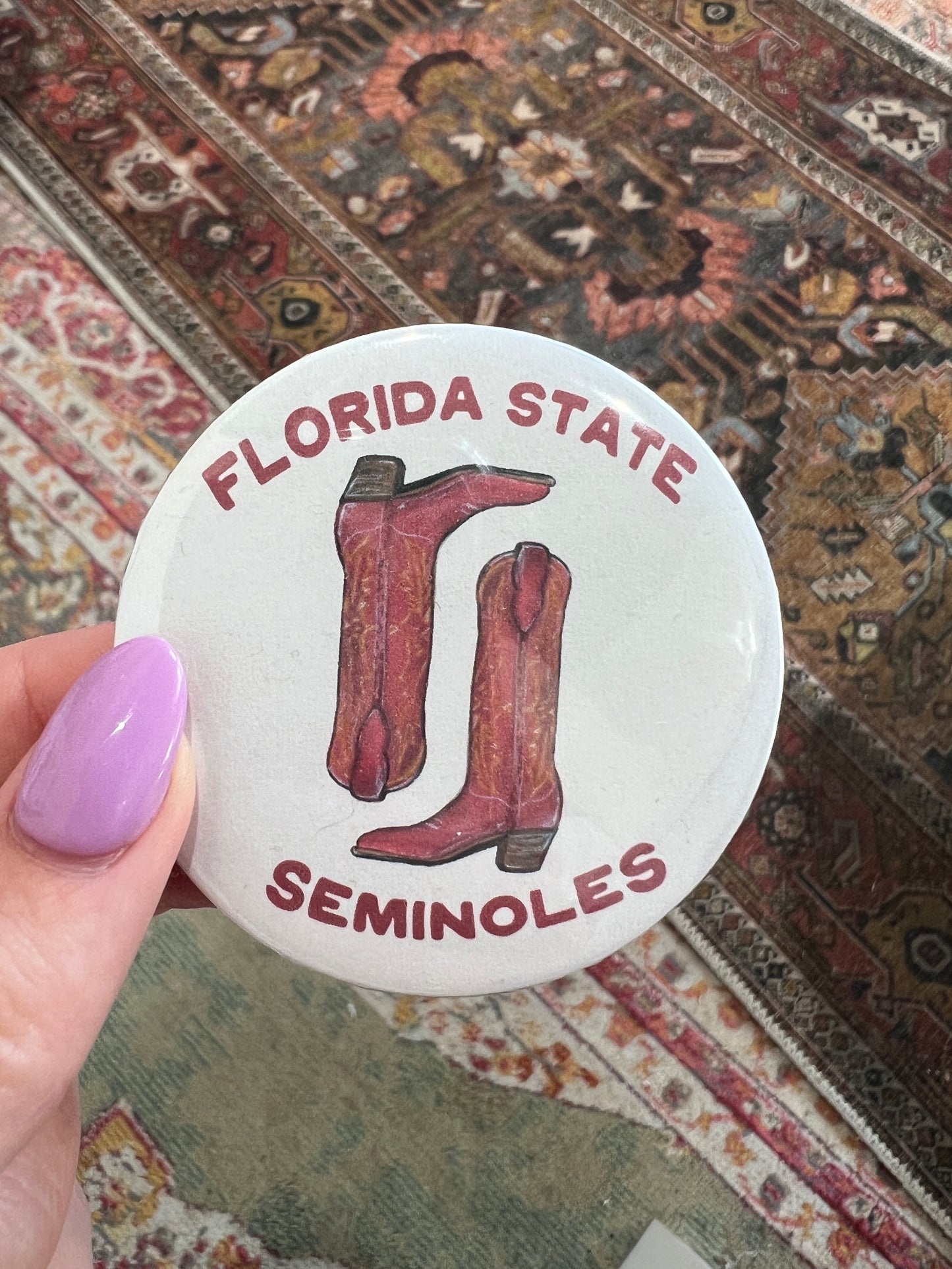 Florida State Seminoles button