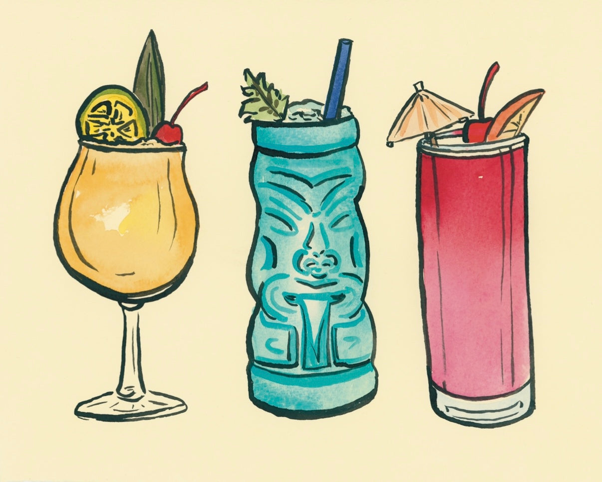Tiki Cocktails Fine Art Print