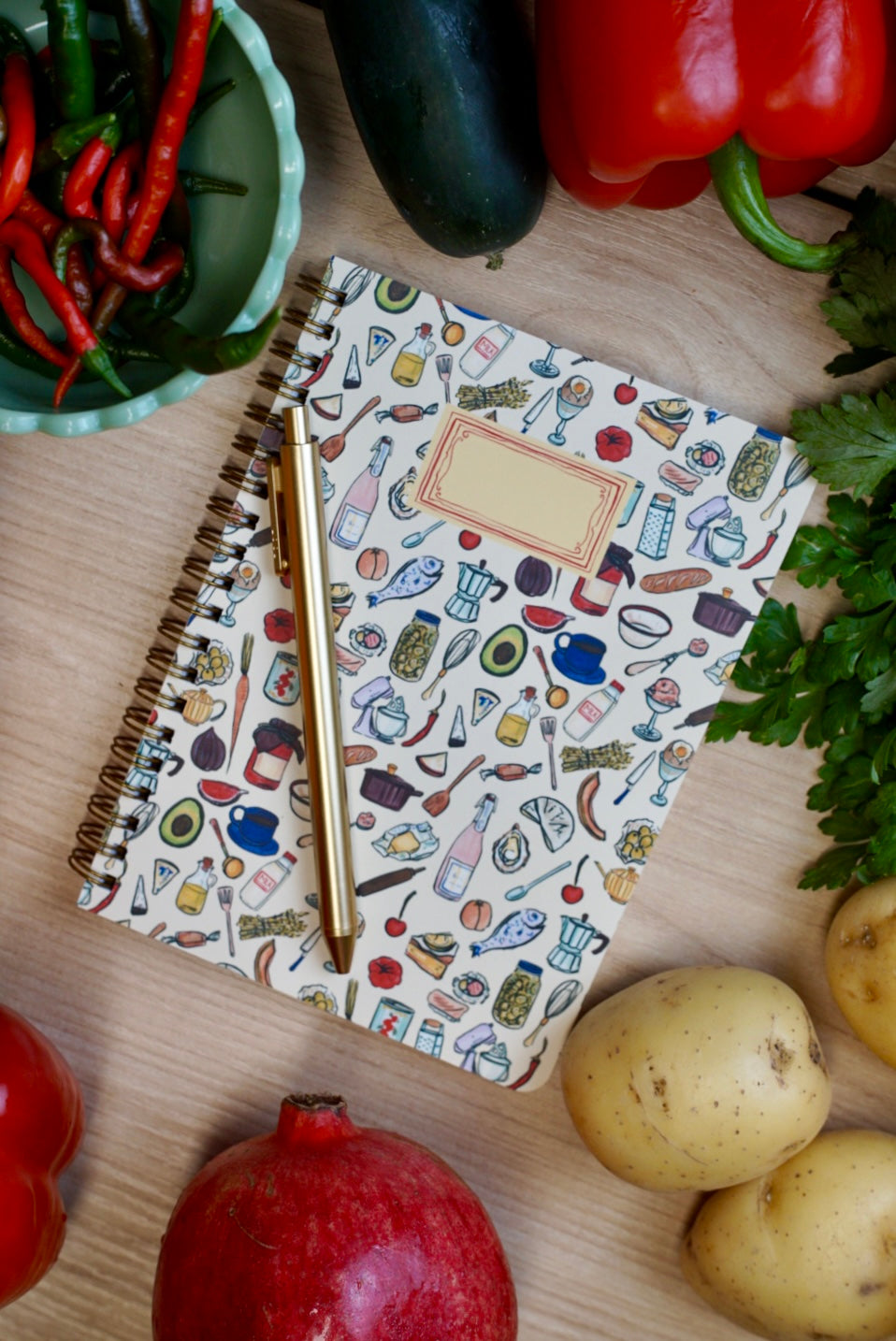 Kitchen Spiral Notebook: 50 pages