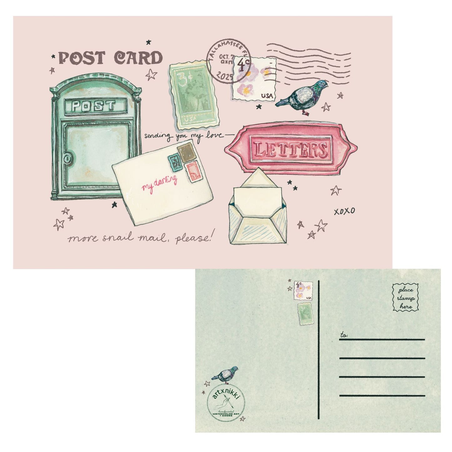 Snail Mail Post Card