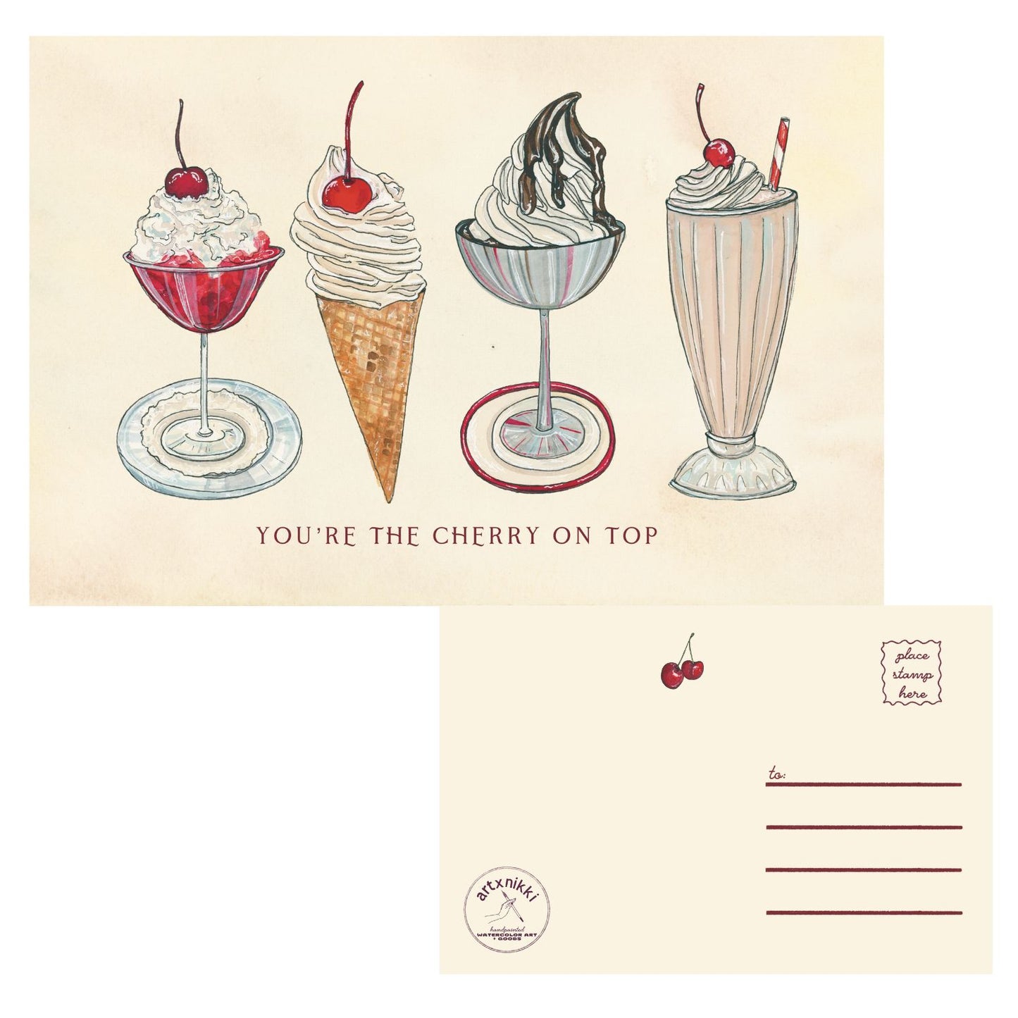 Diner Treats Postcard