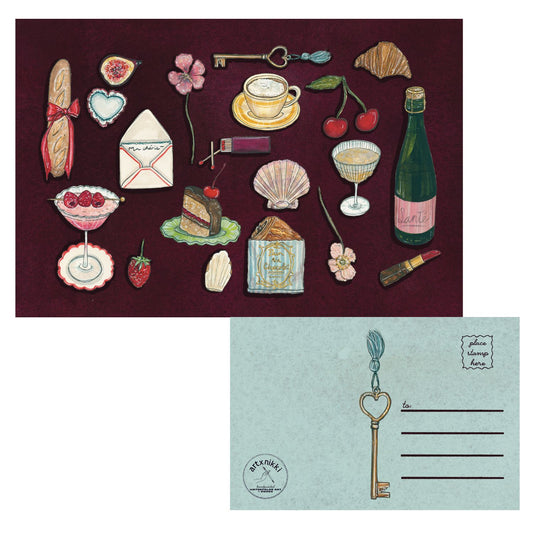 French Trinkets Postcard