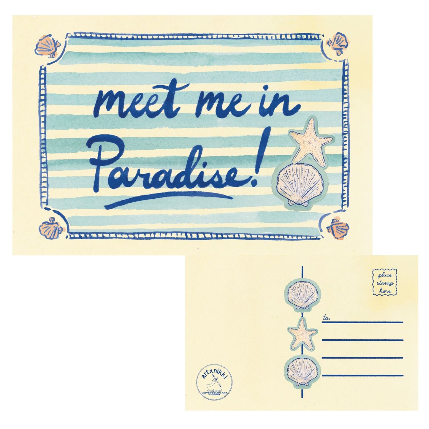 Meet me in paradise! (the beach) Postcard