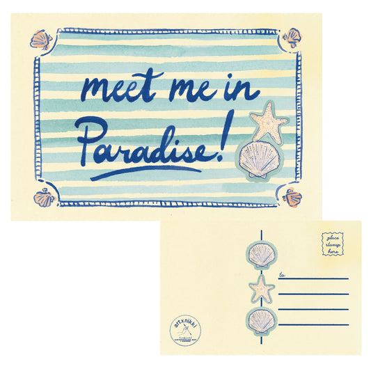 Meet me in paradise! (the beach) Postcard