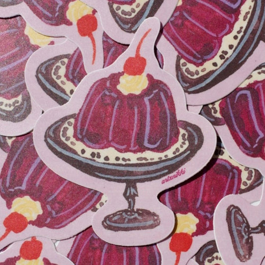 Purple Jelly-cake Sticker