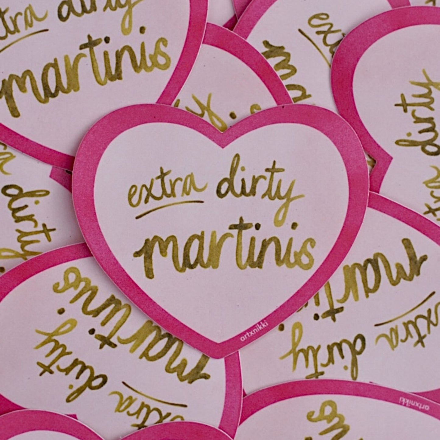 I Love Extra Dirty Martinis Sticker