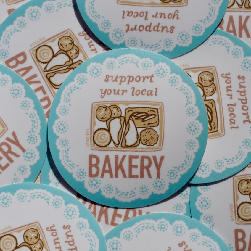 Support Your Local Bakery Sticker