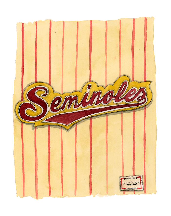 FSU Seminoles Vintage Baseball Jersey