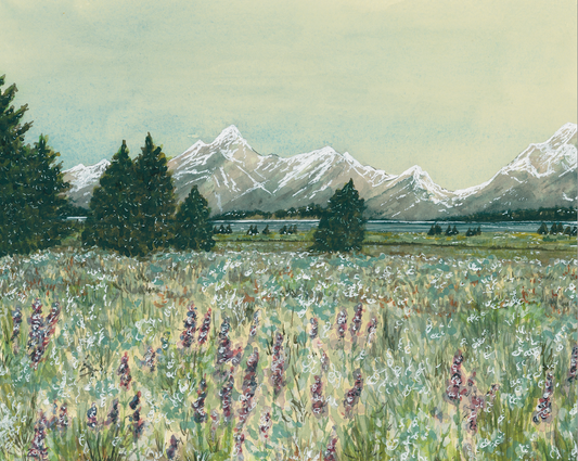 Grand Teton Landscape Art Print
