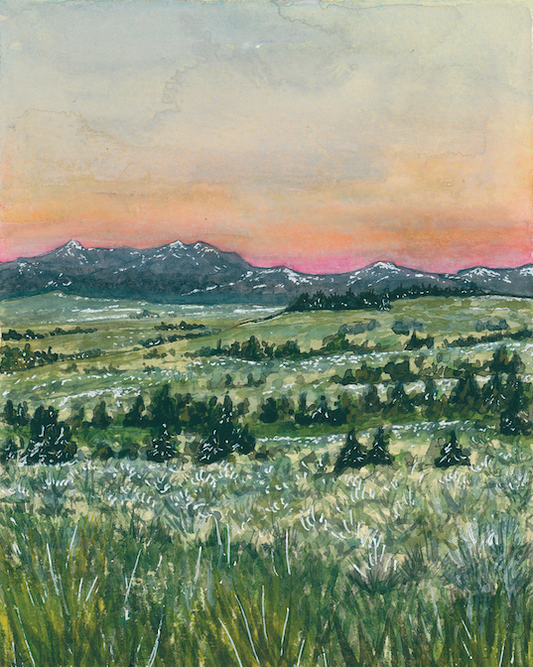 Ruby Valley, Montana Sunset Art Print