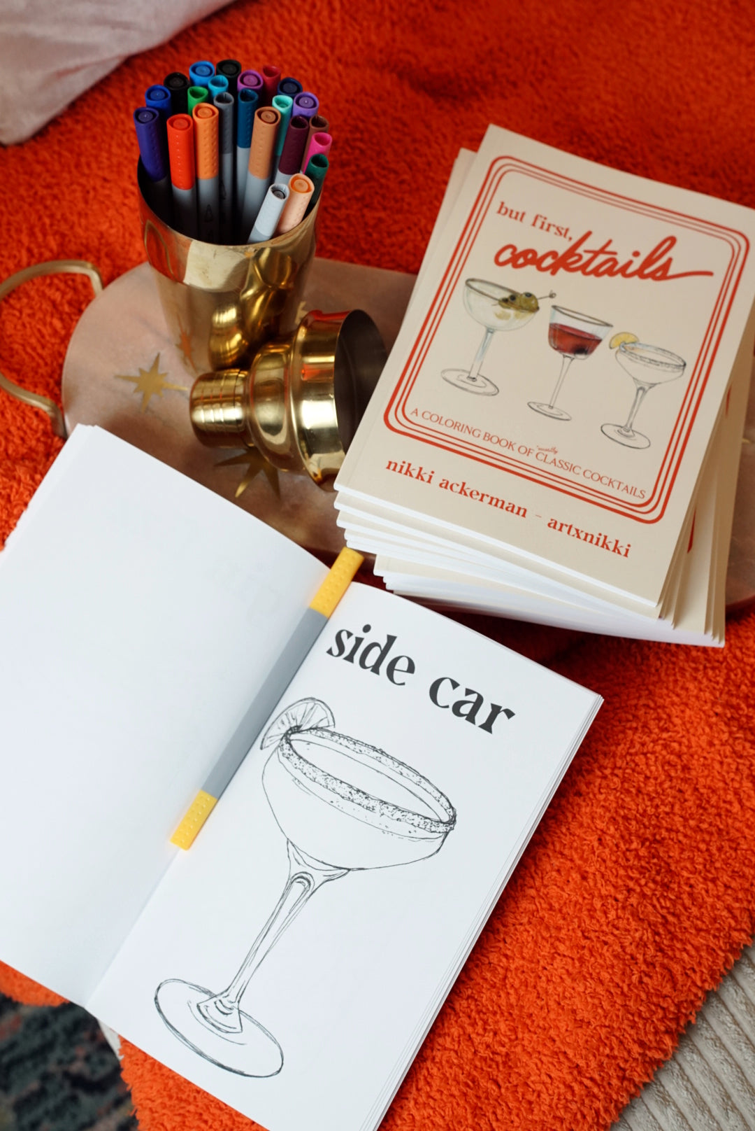 but first, cocktails: A Coloring Book of Mostly Classic Cocktails