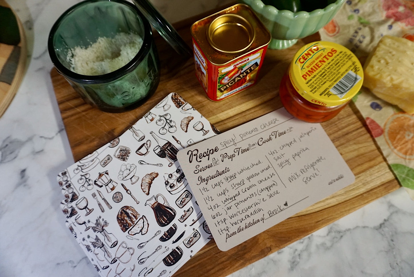 Kitchen Recipe Card Set