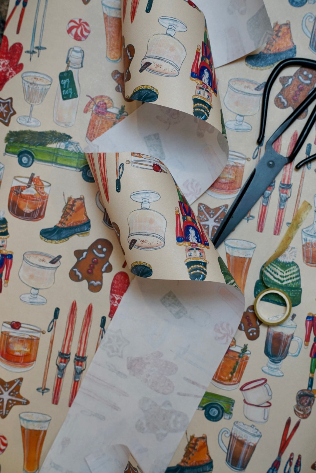 An Old Fashioned Christmas Wrapping Paper