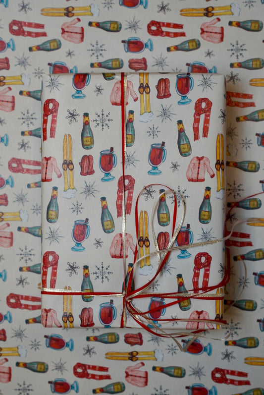 Winter Icons Wrapping Paper