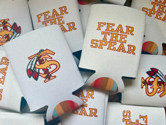 FSU "fear the spear" + vintage "FS" logo can cooler
