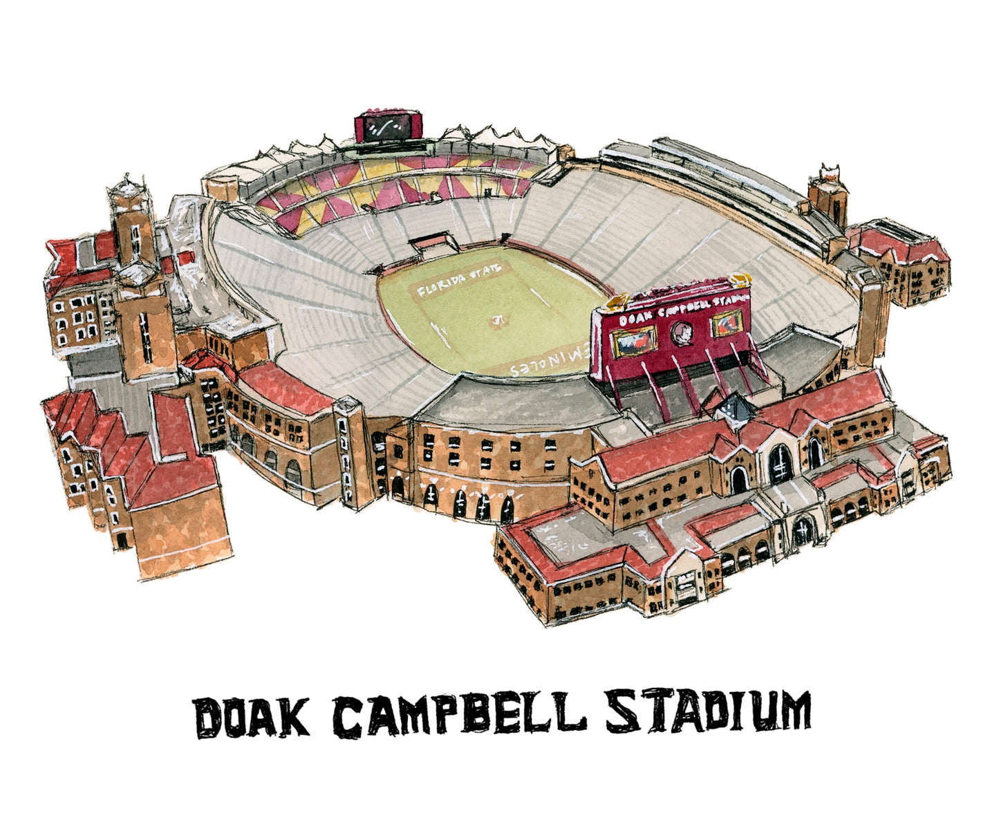 Florida State University Doak Campbell Stadium Print