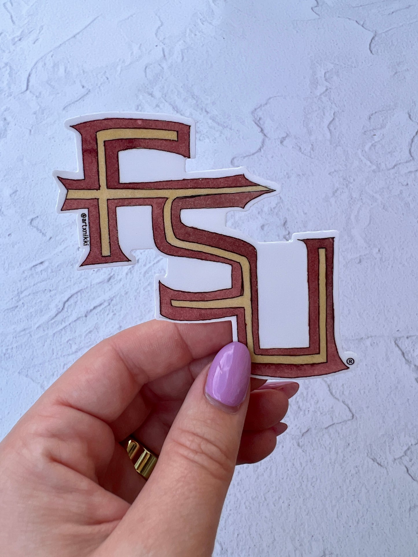 Florida State University "FSU" Logo Sticker