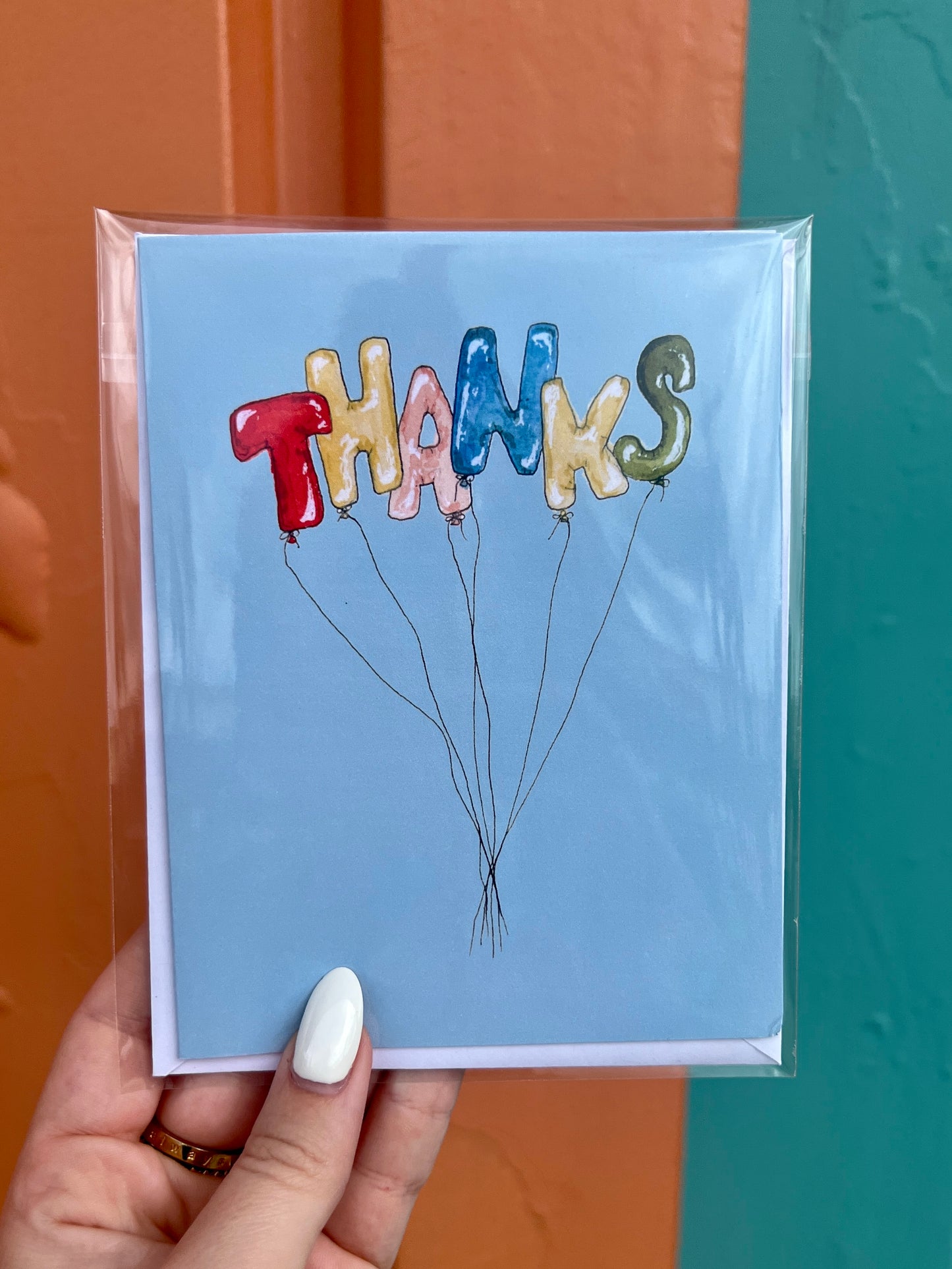 Thank You Greeting Card + Envelope