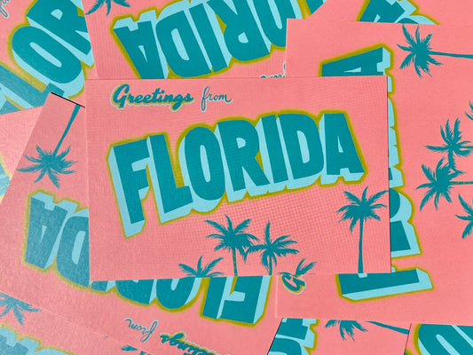 Greetings from Florida Postcard