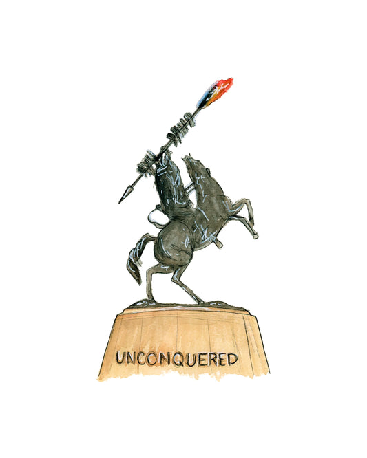 FSU Unconquered Statue Print