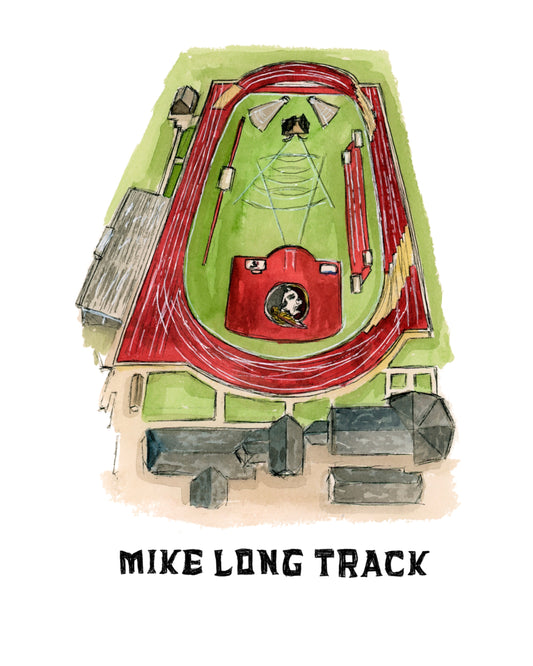 FSU Track and Field Mile Long Track Print