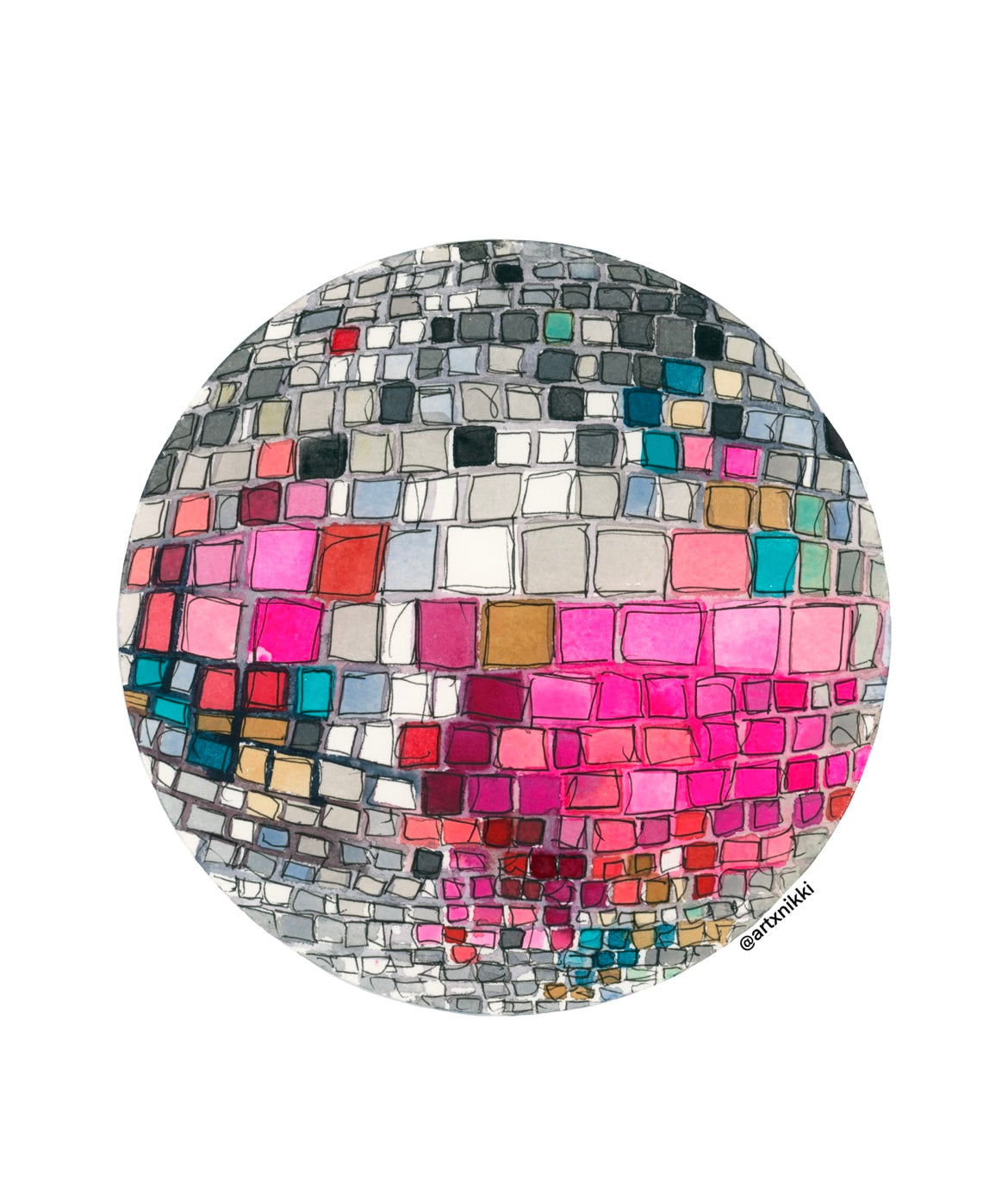 Disco Ball Art Print – artxnikki