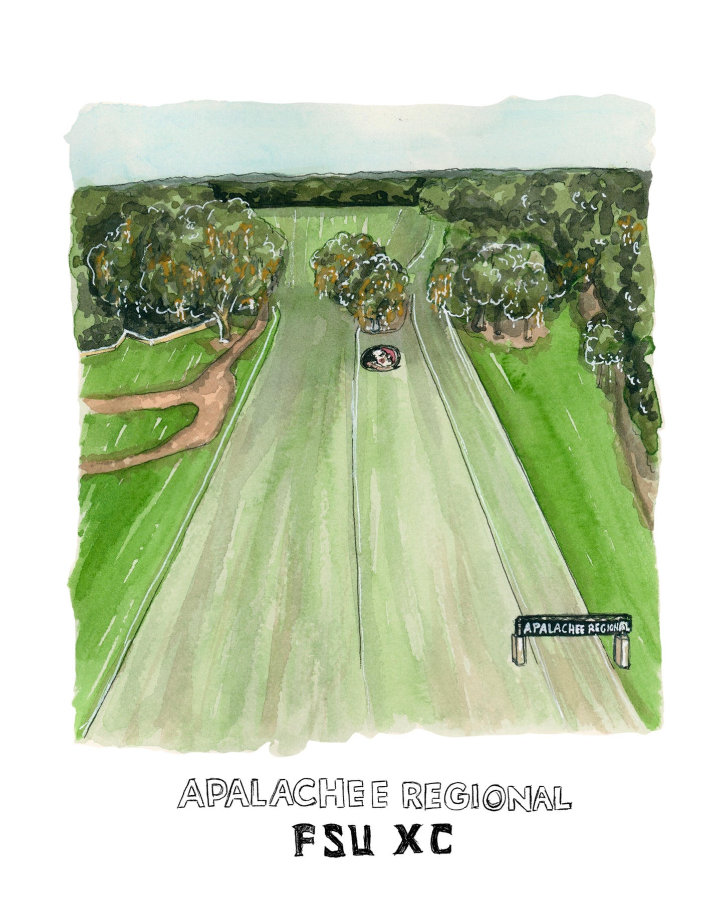 Florida State University Cross Country Course at Apalachee Regional Park Print