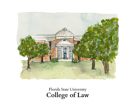 Florida State University College of Law Main Building Print
