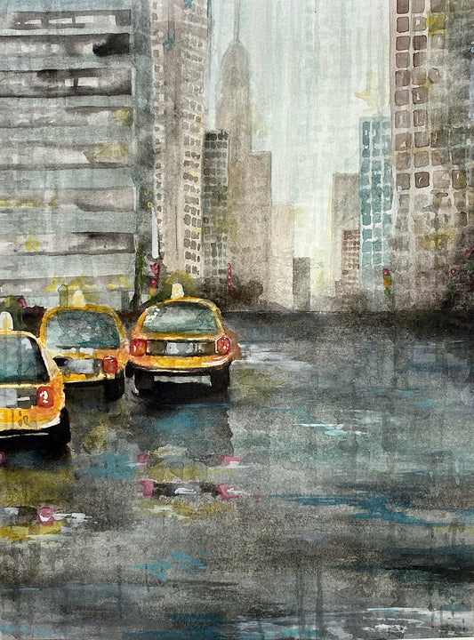 Rainy NYC Art Print
