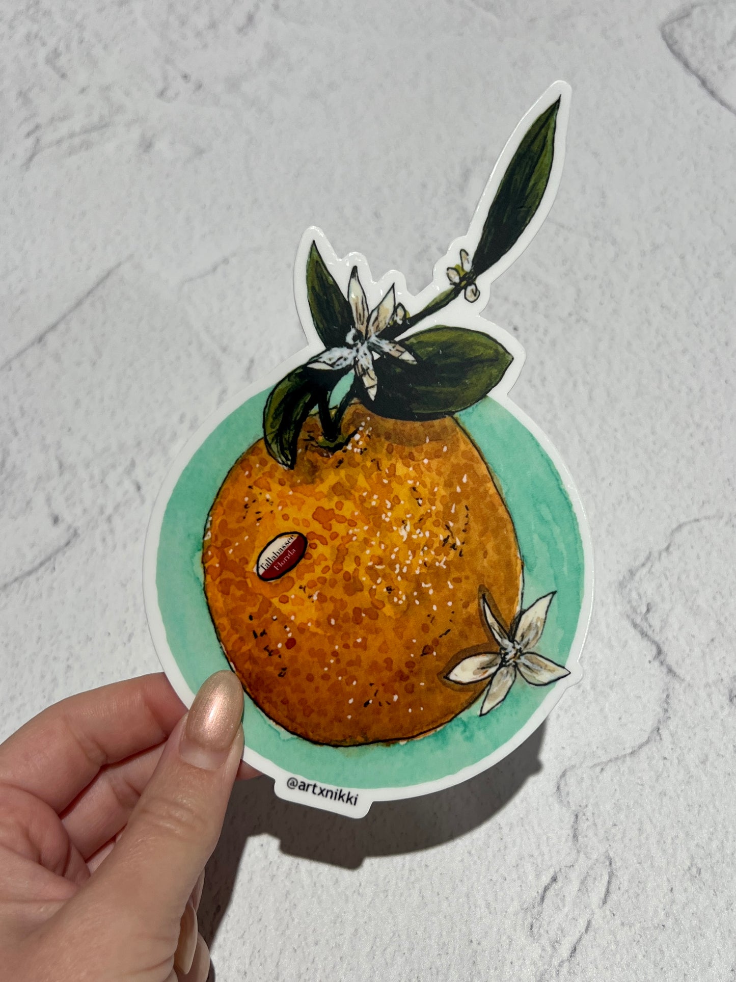 Florida Orange Large Sticker (5inch)