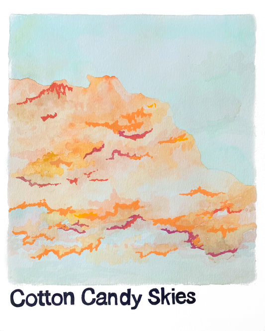 Pantone Cotton Candy Skies Art Print