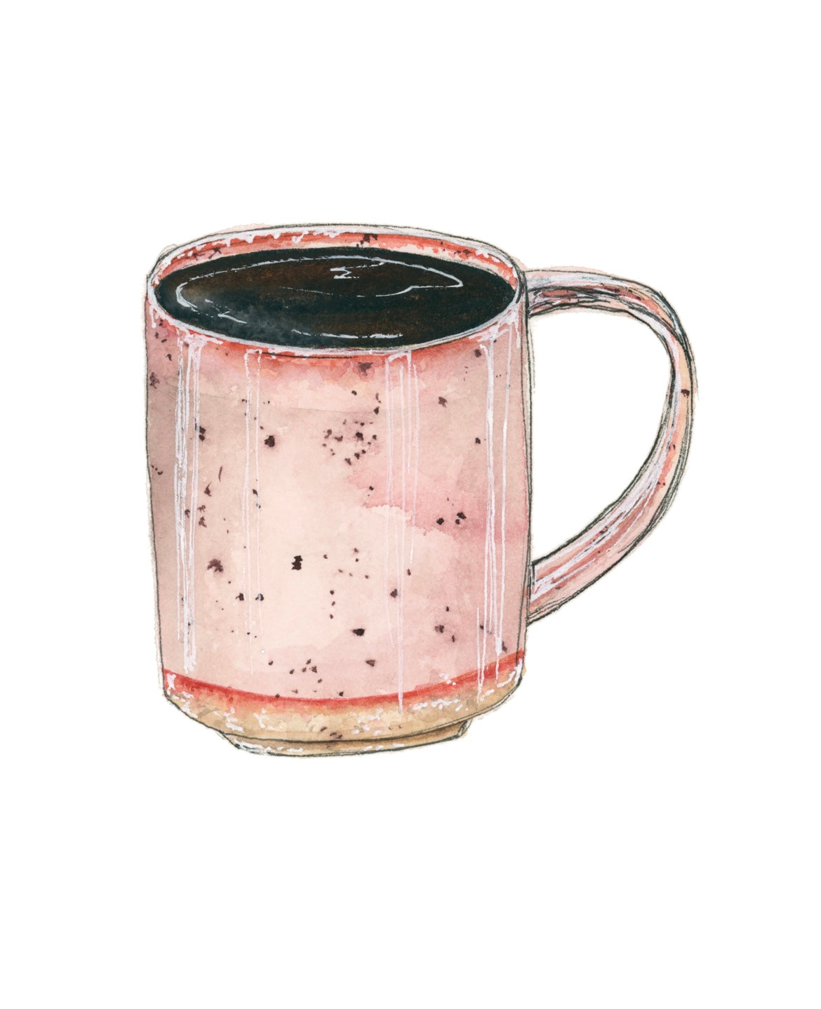Pink Coffee Mug Art Print