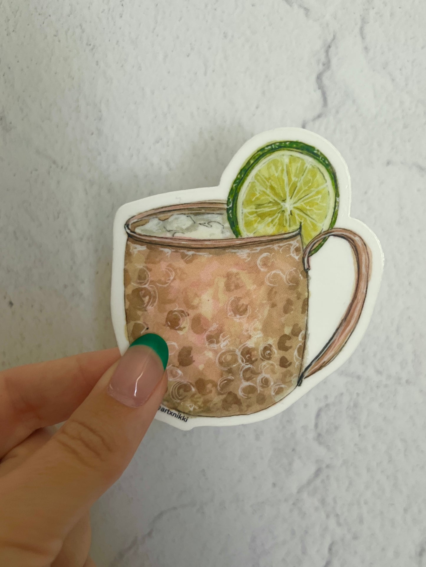 Moscow Mule Cocktail Sticker