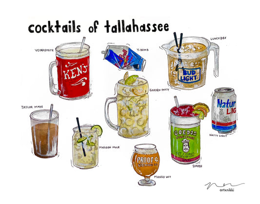 Cocktails of Tallahassee Print